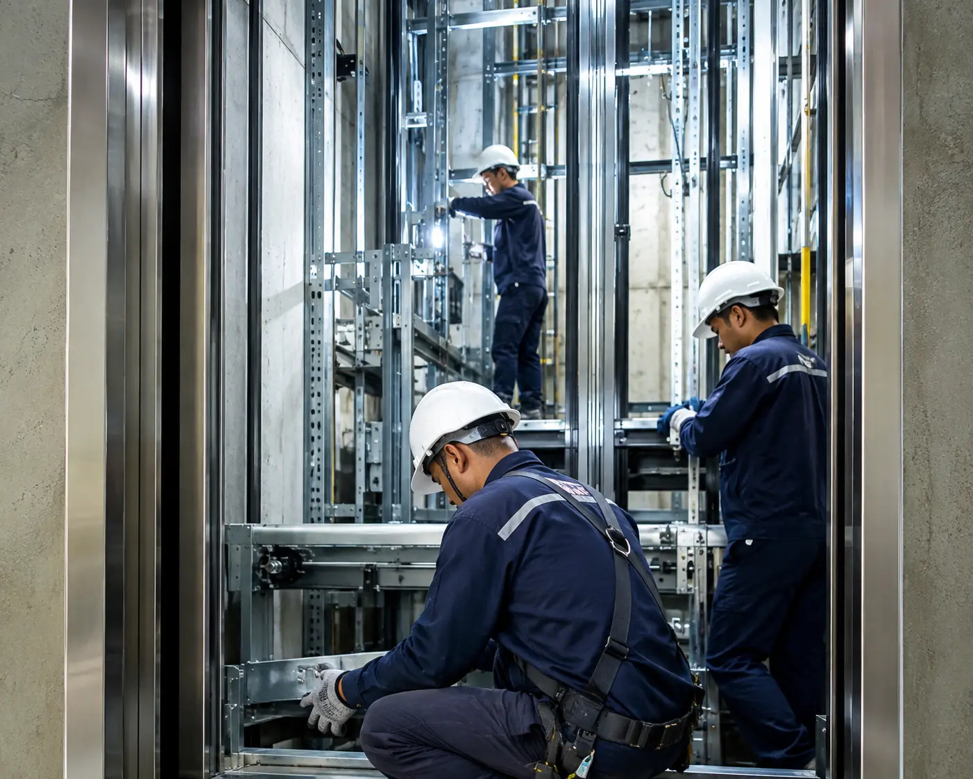 HD Elevators professional elevator installation work